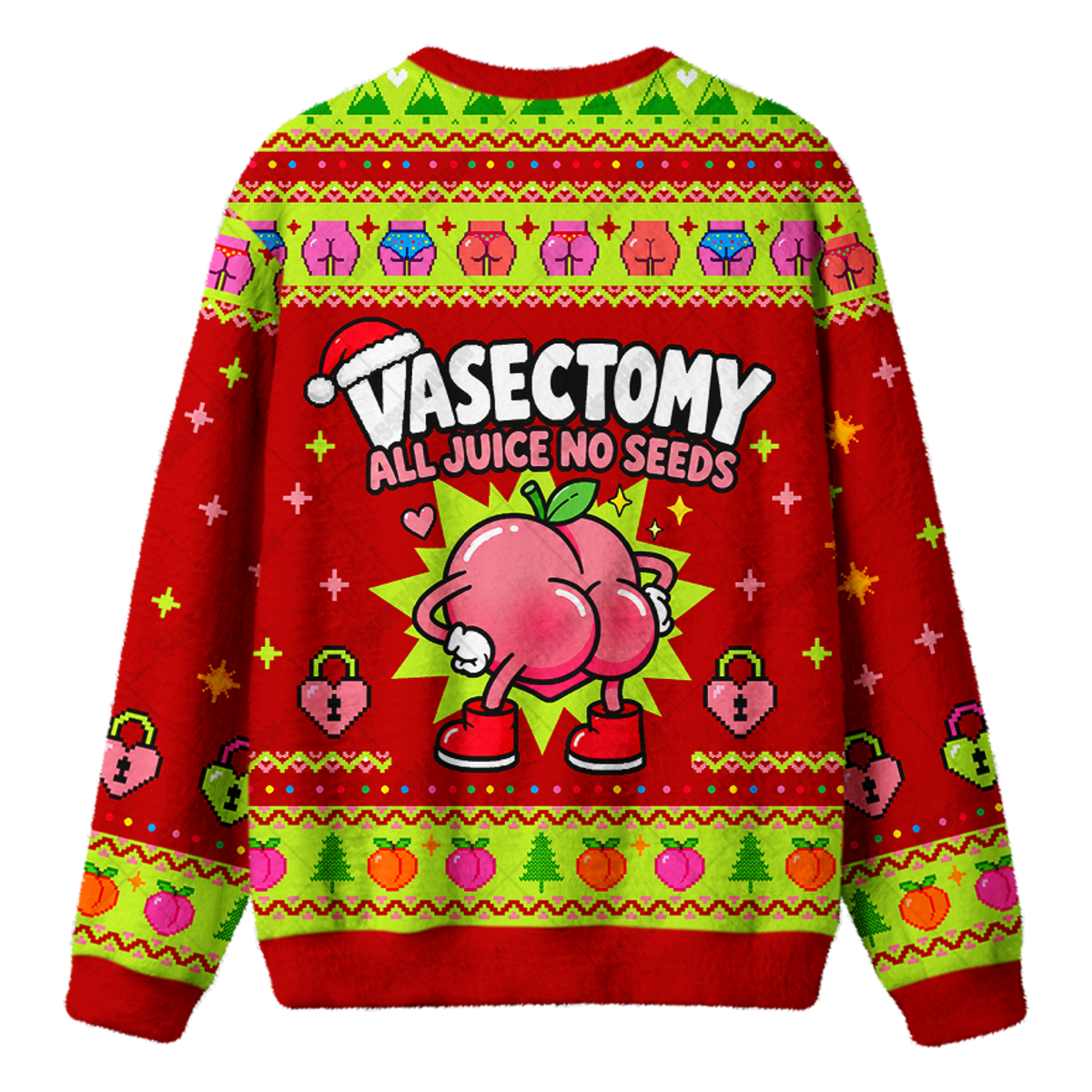 VASECTOMY ALL JUICE NO SEEDS UGLY CHRISTMAS SWEATSHIRT — image 2