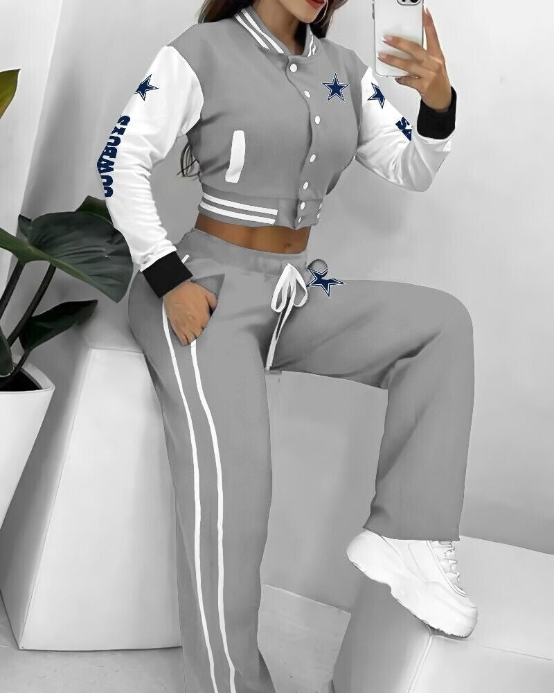 Dallas Cowboys 3D Printed Varsity Jacket Set