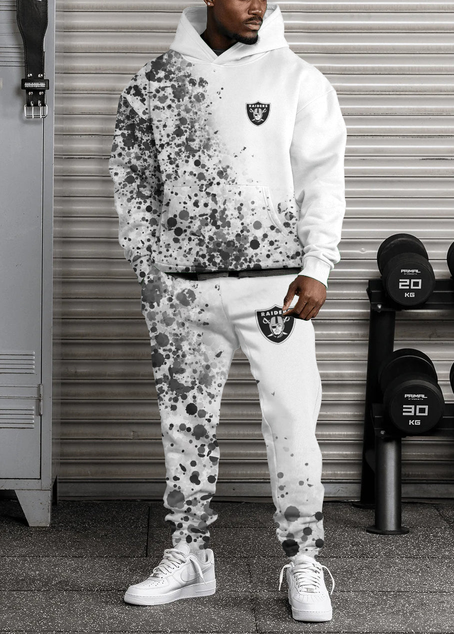 Las Vegas Raiders 3D Printed Pullover Hoodie And Sweatpant 2pcs Tracksuits