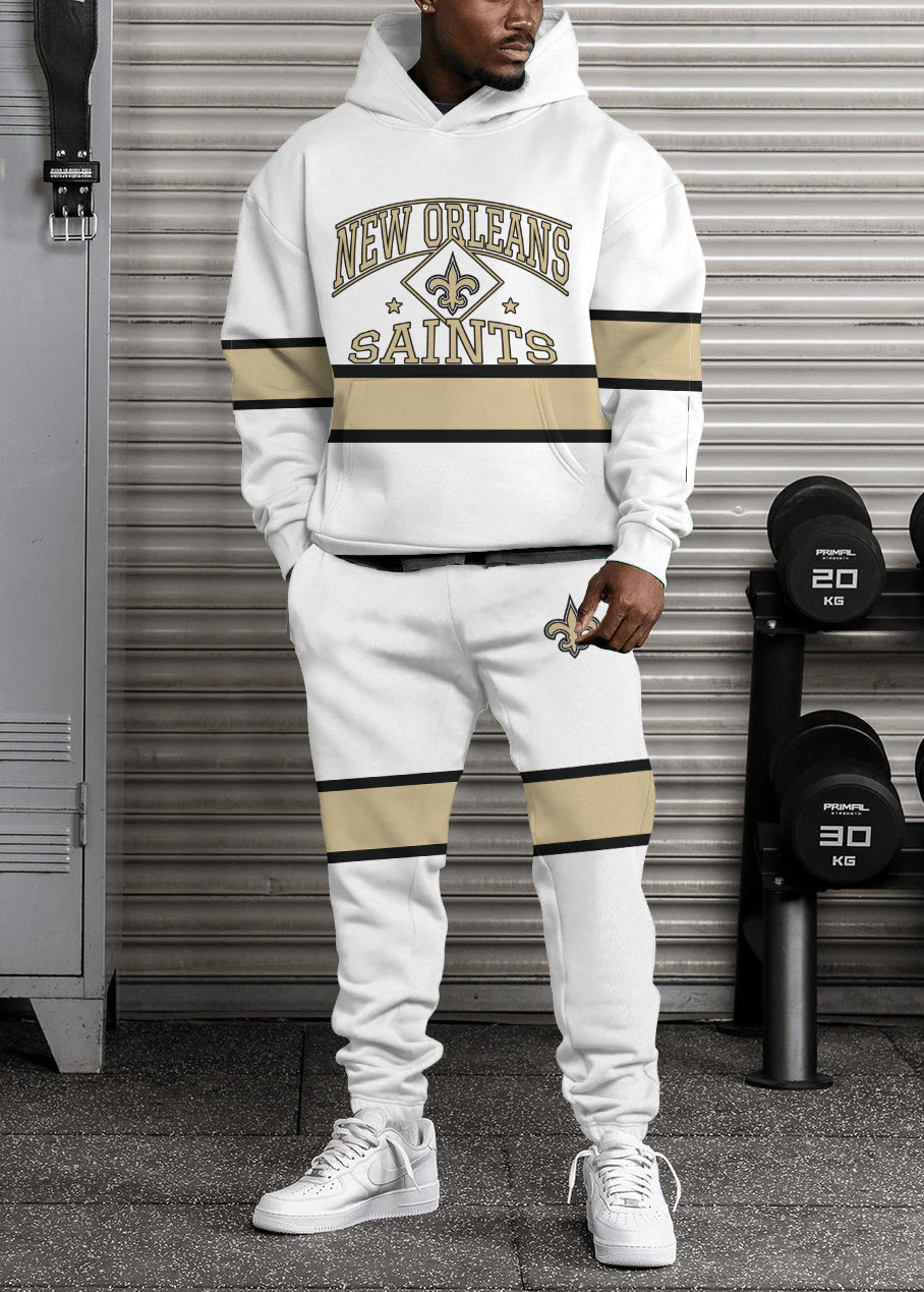 New Orleans Saints 3D Printed Pullover Hoodie And Sweatpant 2pcs Tracksuits