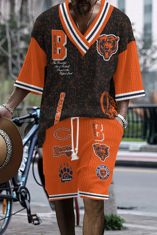 Chicago BearsLimited Edition Top And Shorts Two-Piece Suits