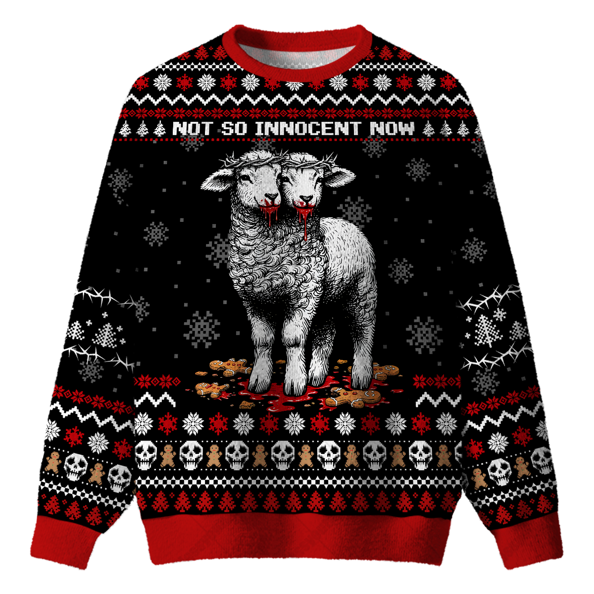 NOT SO INNOCENT NOW UGLY CHRISTMAS SWEATSHIRT — image 1
