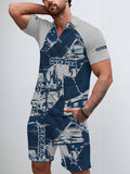 Dallas Cowboys Limited Edition ZIP Polo Shirt And Shorts Two-Piece Suits