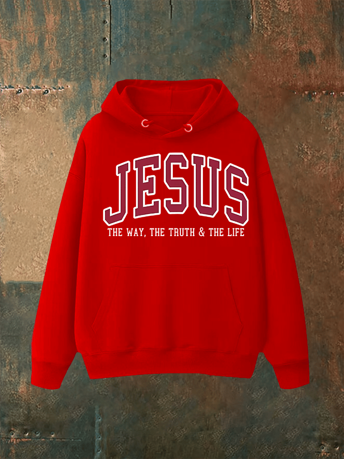 Unisex  JESUS THE WAY, THE TRUTH & THE LIFE printed  Hoodie