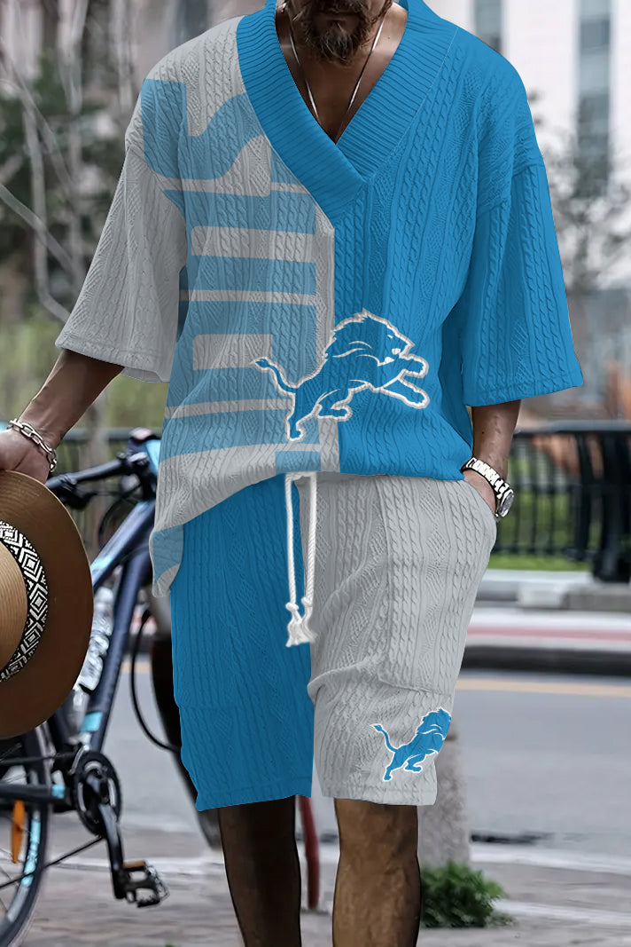 Detroit Lions Limited Edition Top And Shorts Two-Piece Suits