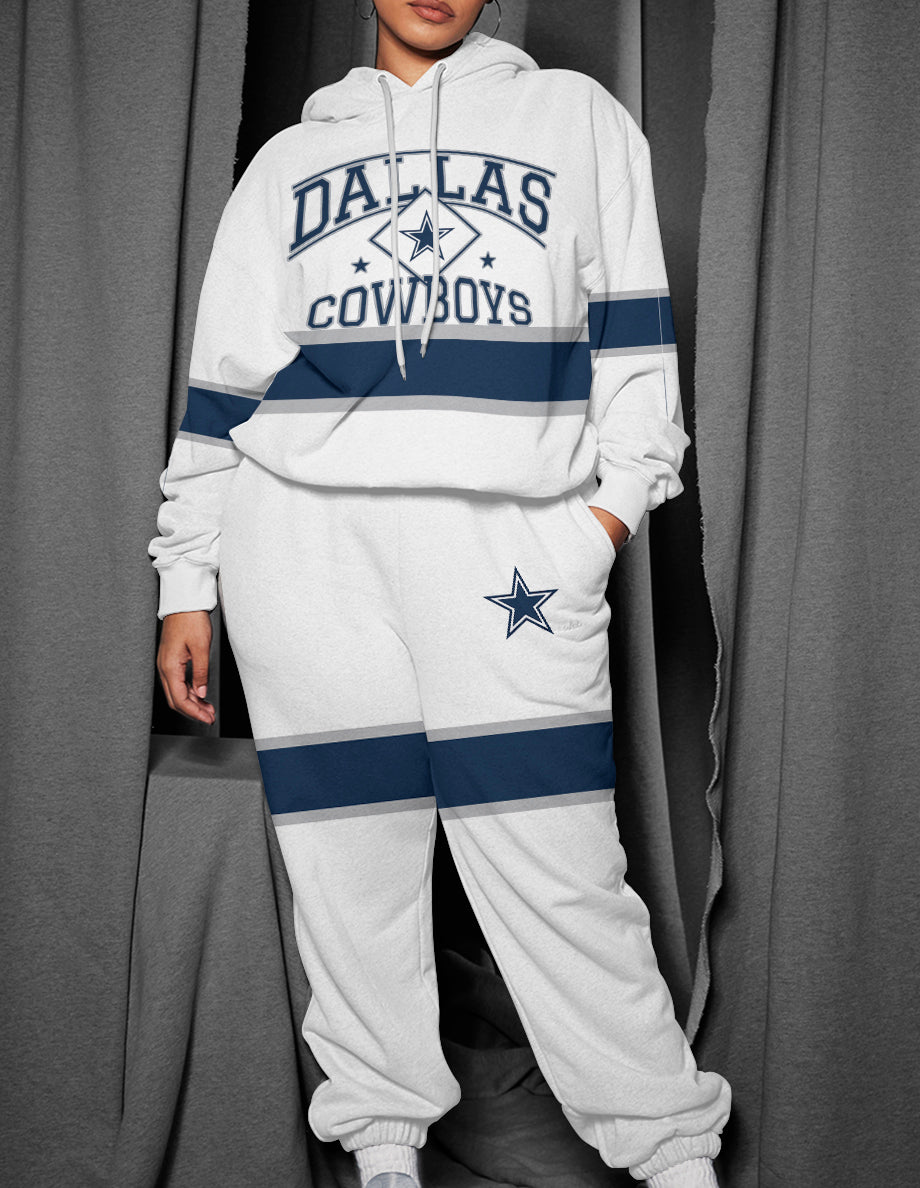 Dallas Cowboys 3D Printed Pullover Hoodie And Sweatpant 2pcs Tracksuits