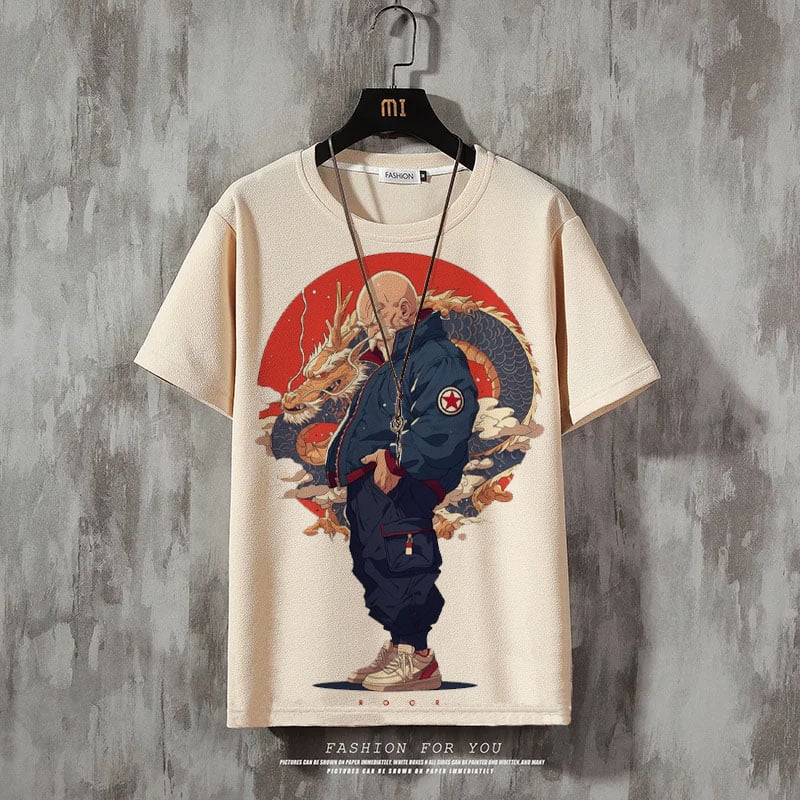 Men's Fashion Print Casual Short Sleeve T-Shirt