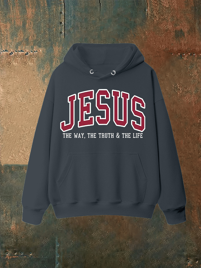 Unisex  JESUS THE WAY, THE TRUTH & THE LIFE printed  Hoodie