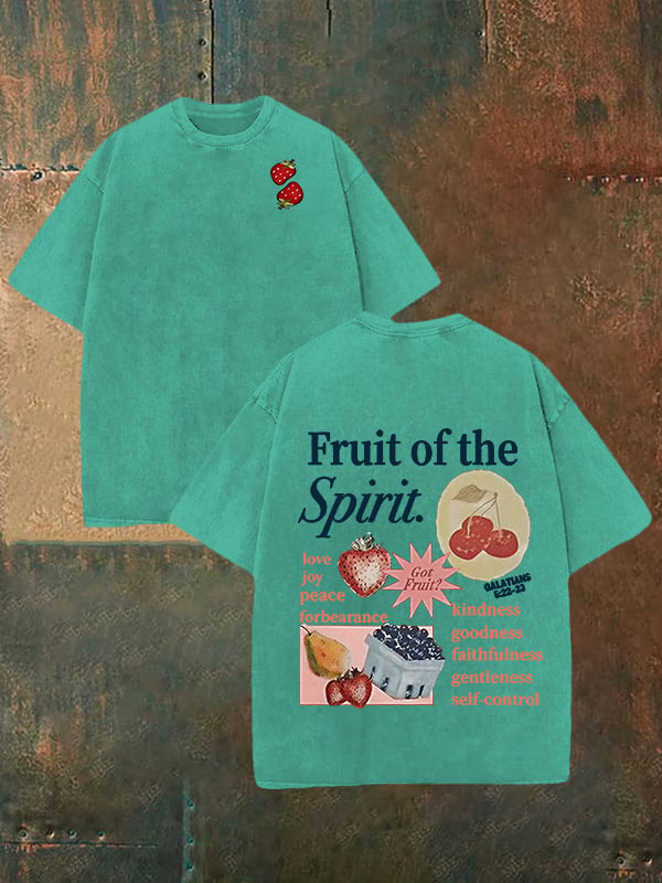 Unisex  Fruit of the Spirit Print  Washable T-shirt