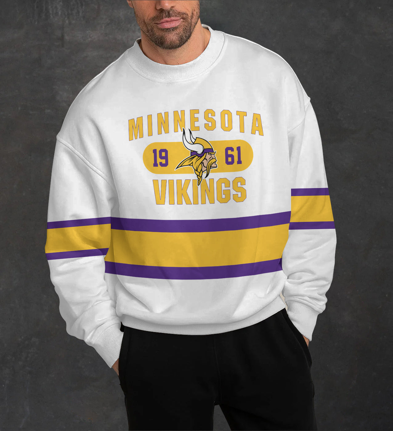 Minnesota Vikings 3D Limited Edition Crew Neck sweatshirt