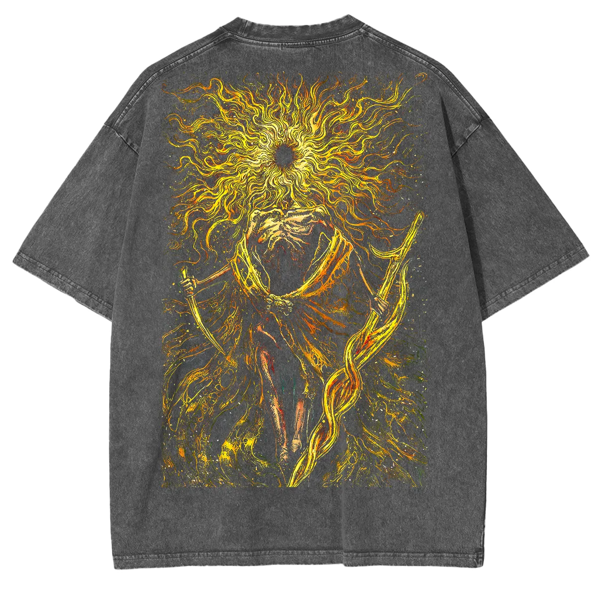 Midra Lord of Frenzied Flame Graphic Vintage Washed Unisex T-Shirt