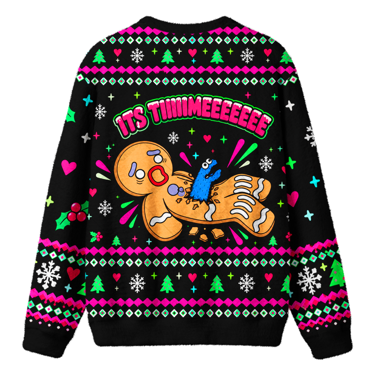 ITS TIIIIIMEEEEEEEE UGLY CHRISTMAS SWEATSHIRT — image 2