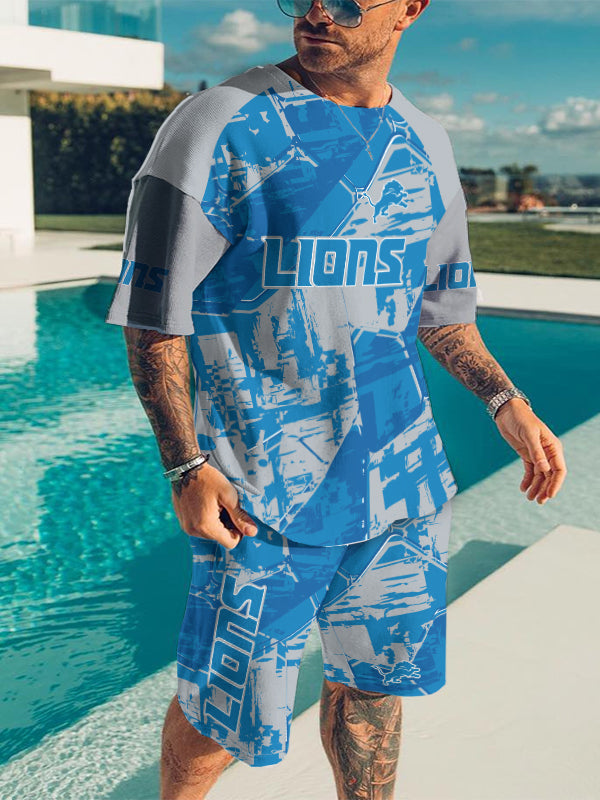 Detroit Lions Limited Edition Top And Shorts Two-Piece Suits