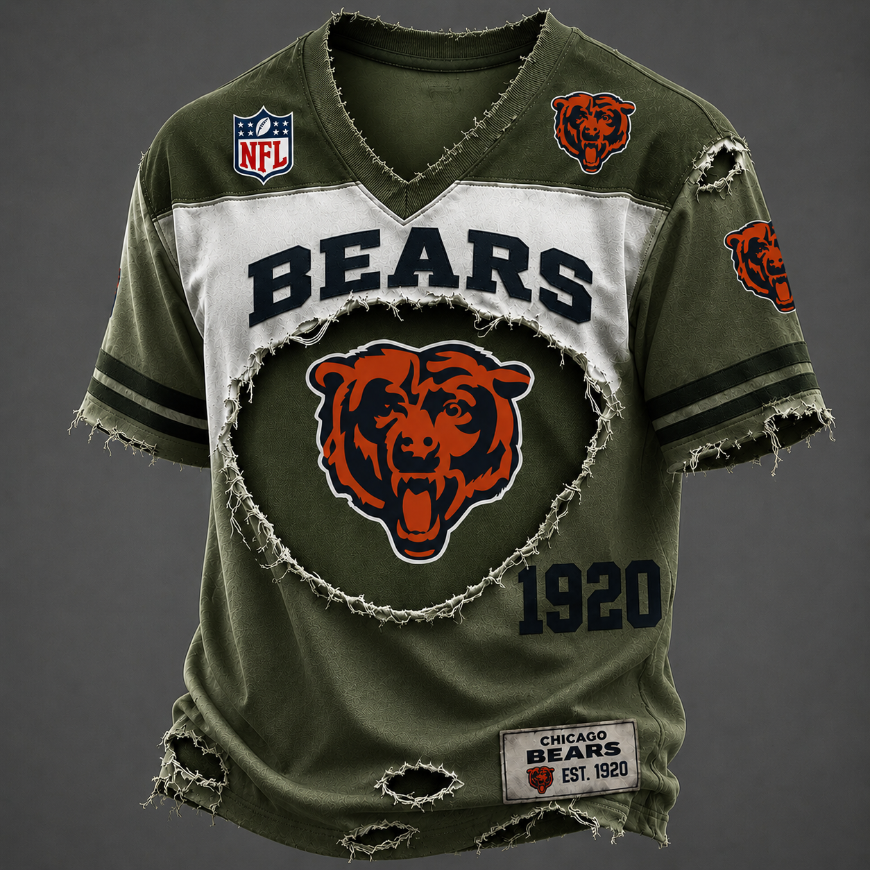 CHI x NFL Luxury Classic T-shirt DDT 140526 TTTZ