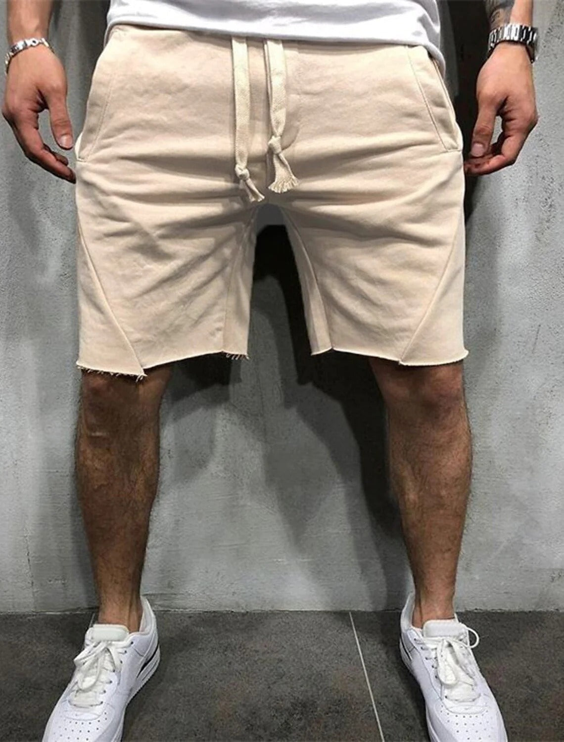 itskeira™ Loose Plain Elastic Waist Shorts