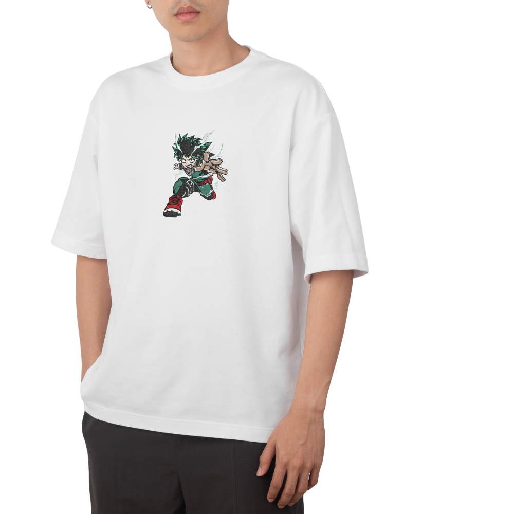 Izuku Midoriya Deku-My Hero Academia Embroidered T-shirt