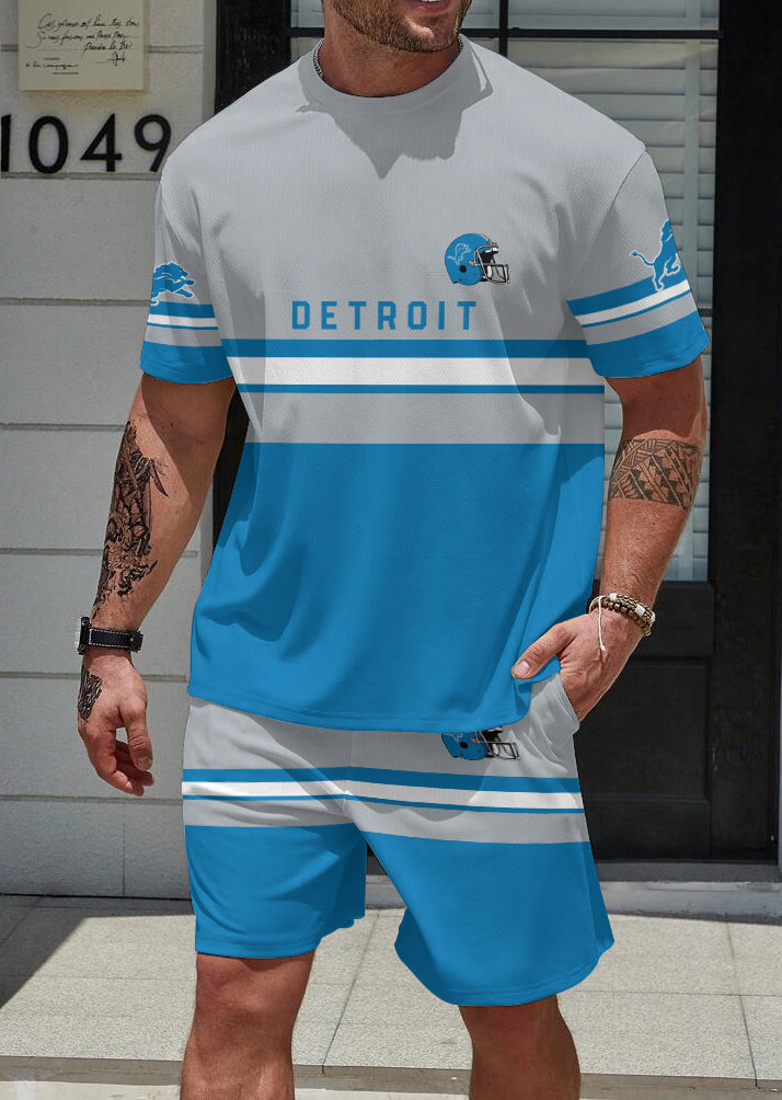 Detroit Lions Limited Edition Top And Shorts Two-Piece Suits