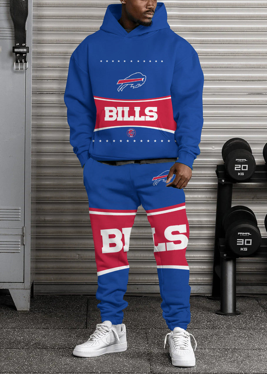 Buffalo Bills 3D Printed Pullover Hoodie And Sweatpant 2pcs Tracksuits
