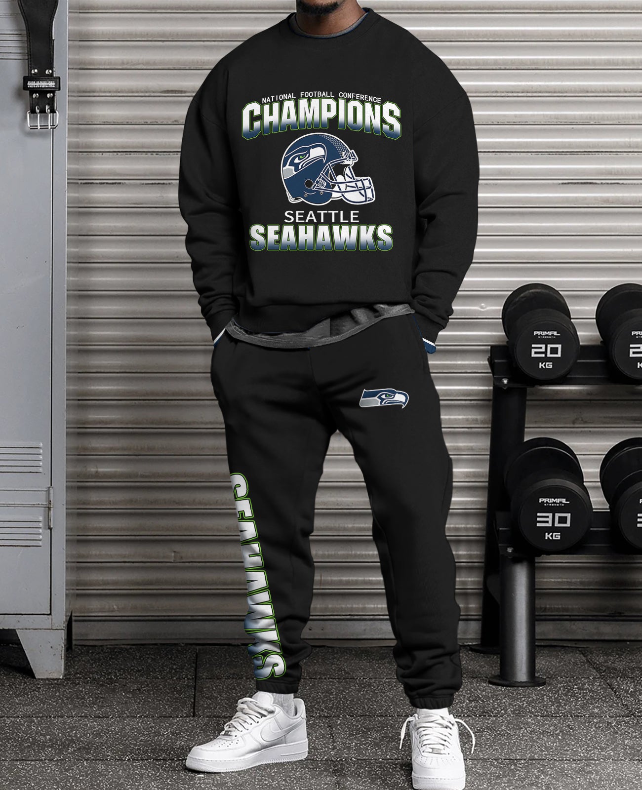 Seattle Seahawks 3D sweatsuit and sweatpants 2 piece outfits