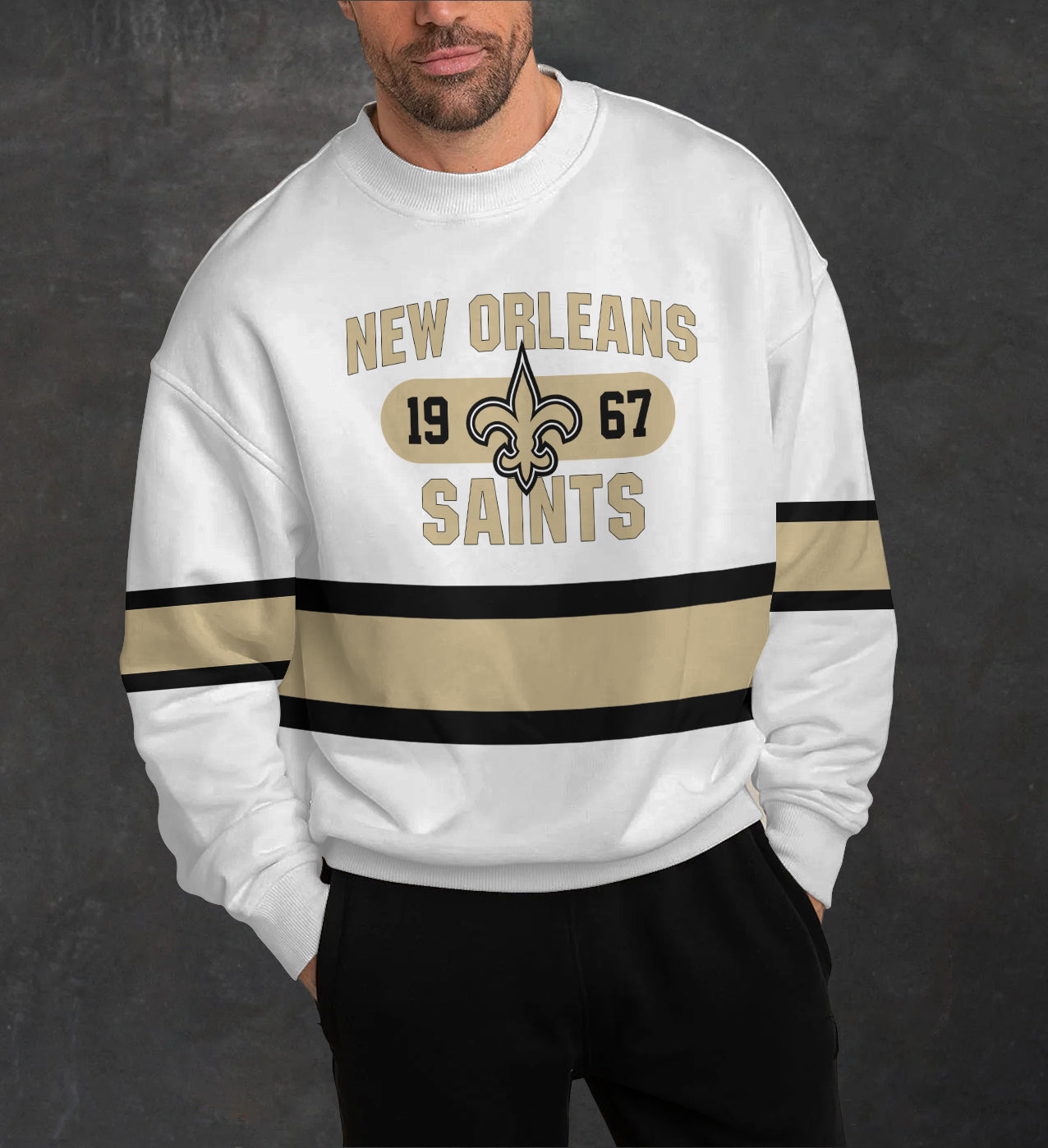 New Orleans Saints 3D Limited Edition Crew Neck sweatshirt