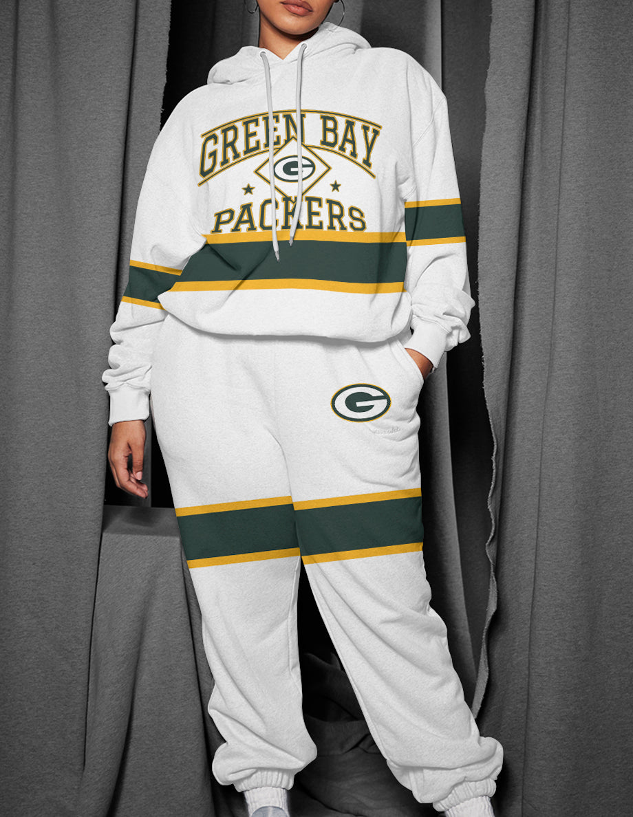 Green Bay Packers 3D Printed Pullover Hoodie And Sweatpant 2pcs Tracksuits