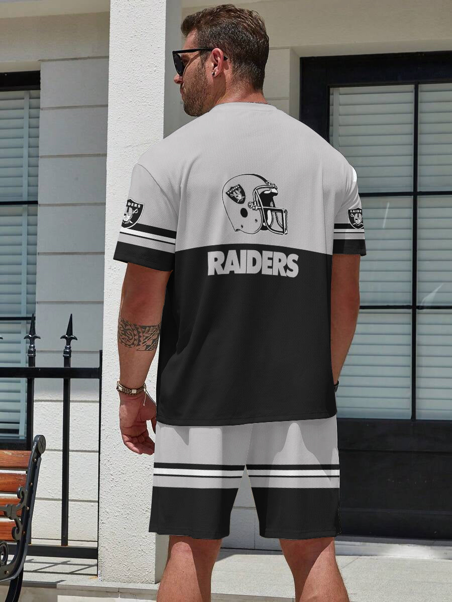 Las Vegas Raiders Limited Edition Top And Shorts Two-Piece Suits