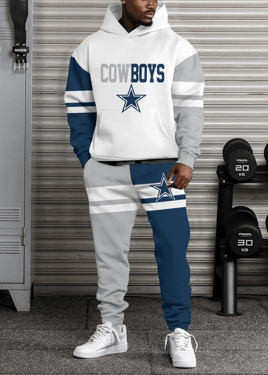 Dallas Cowboys 3D Printed Pullover Hoodie And Sweatpant 2pcs Tracksuits