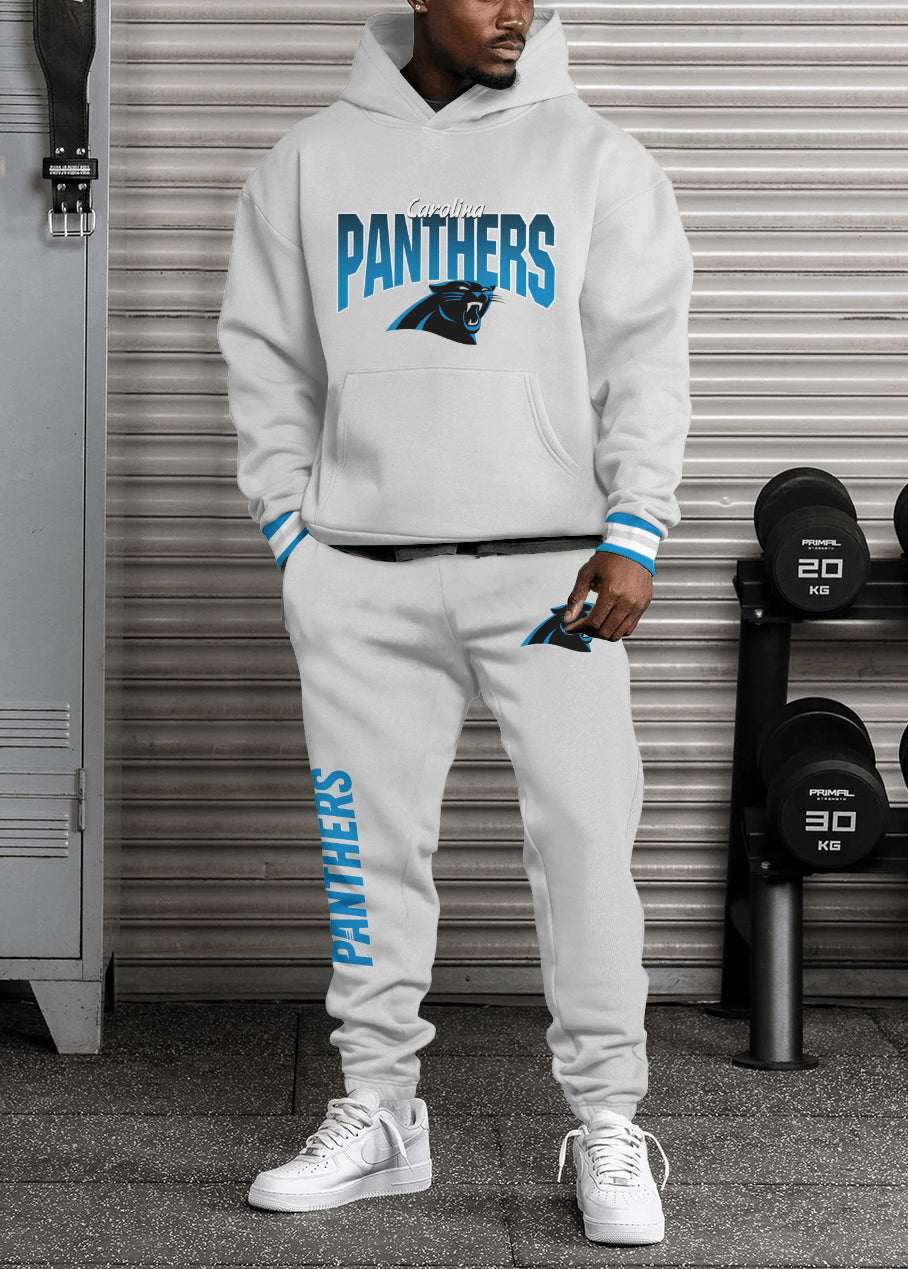 Carolina Panthers 3D Printed Pullover Hoodie And Sweatpant 2pcs Tracksuits