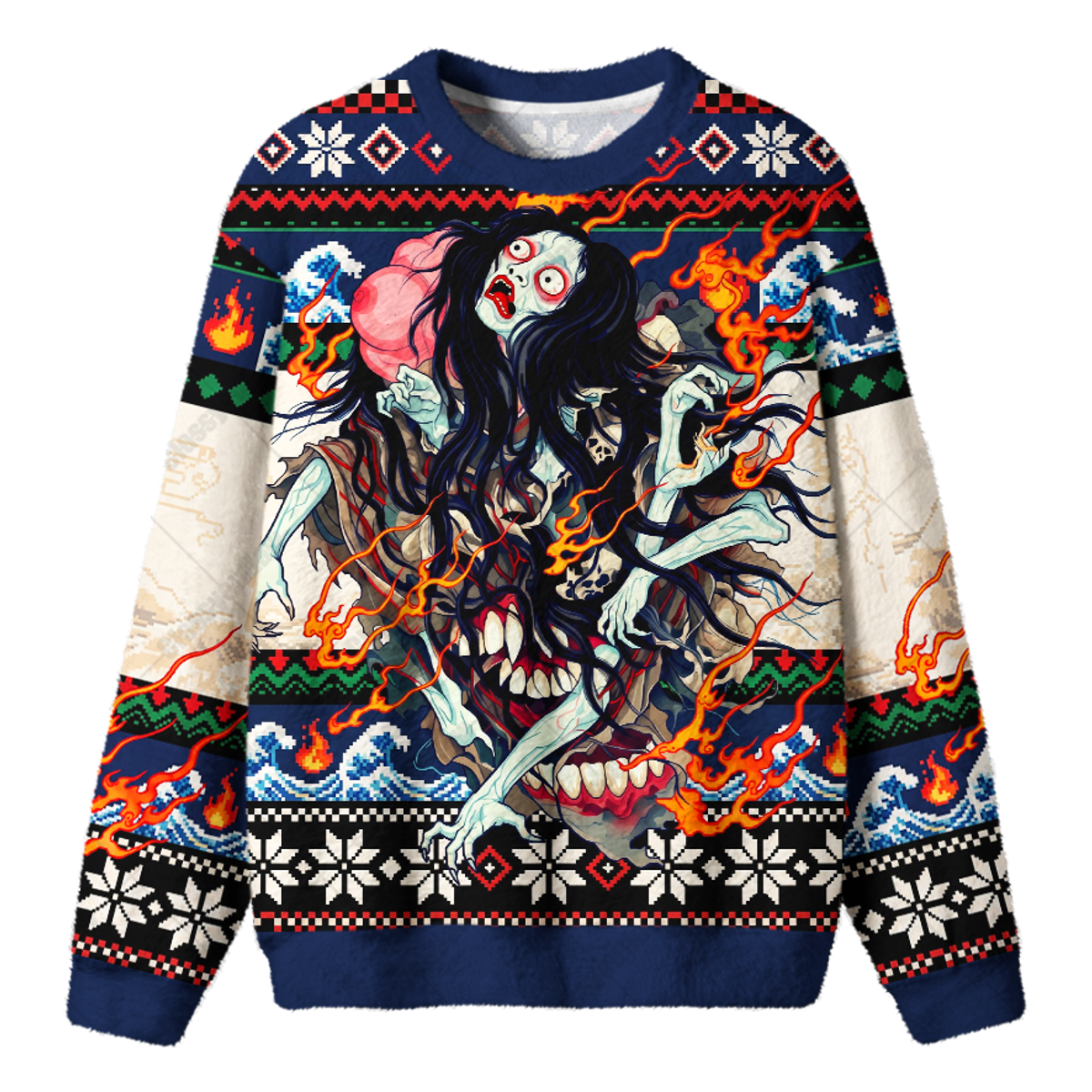 DEMON WAVE UGLY CHRISTMAS SWEATSHIRT — image 1