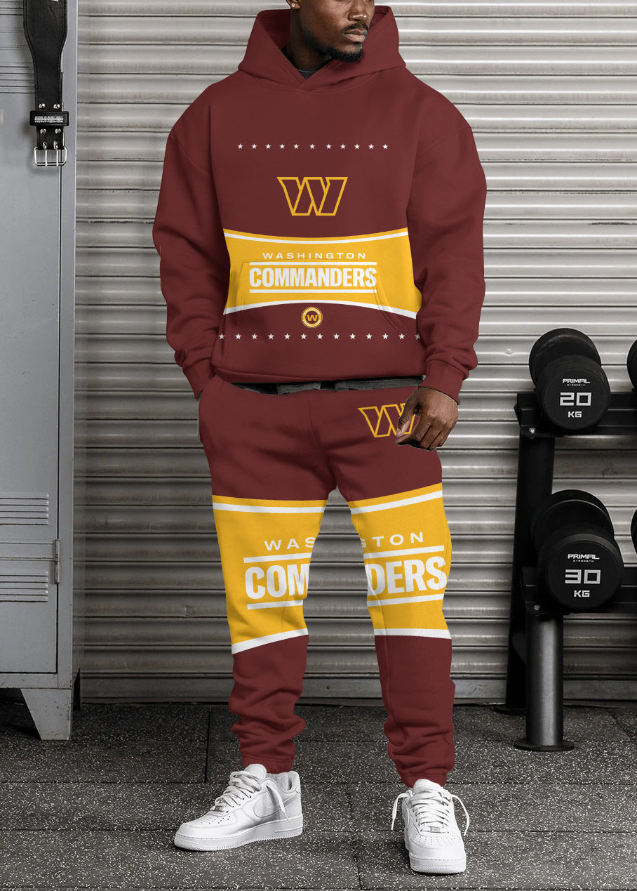 Washington Commanders 3D Printed Pullover Hoodie And Sweatpant 2pcs Tracksuits