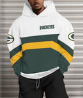 Green Bay Packers Printed Hooded Pocket Pullover Hoodie