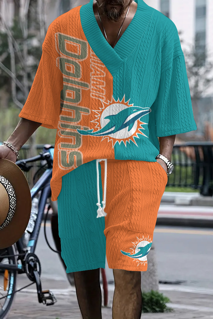 Miami Dolphins  Limited Edition Top And Shorts Two-Piece Suits