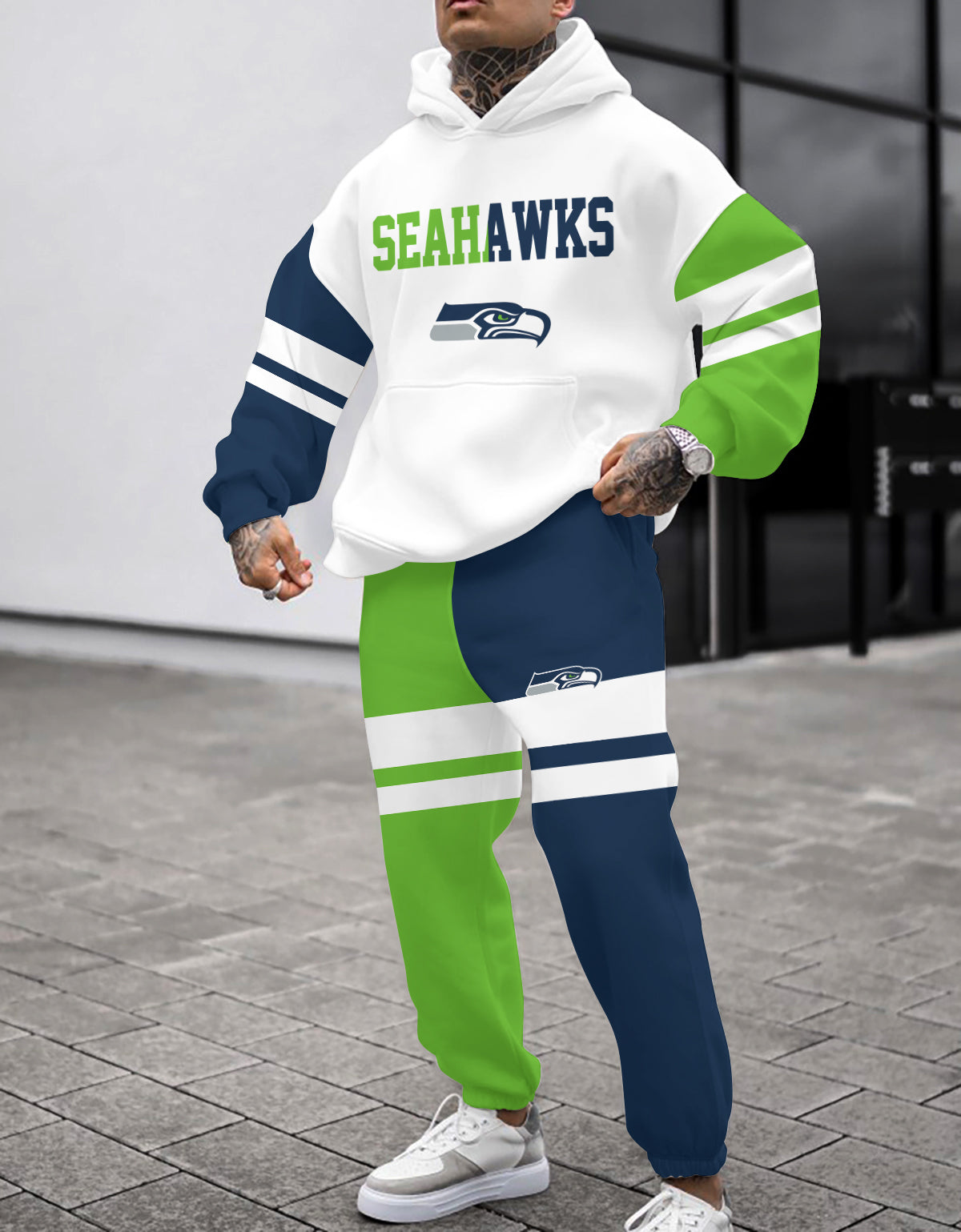 Seattle Seahawks 3D Printed Pullover Hoodie And Sweatpant 2pcs Tracksuits