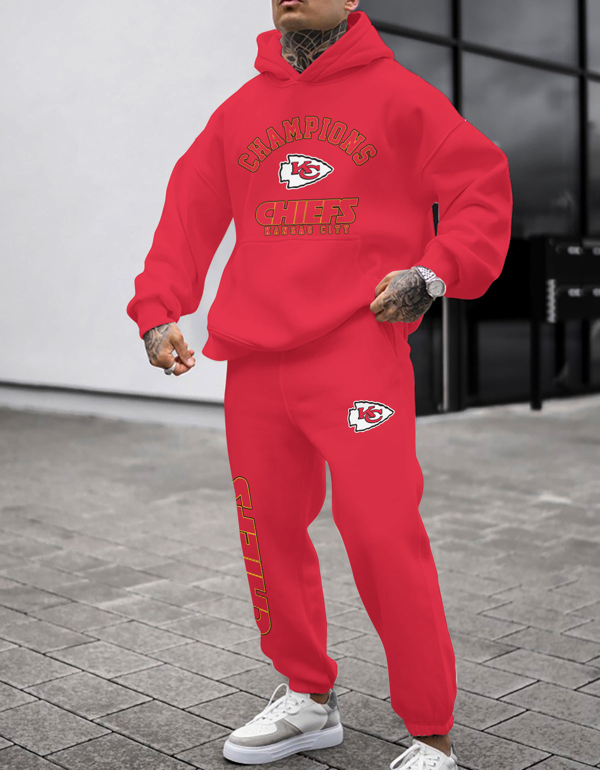 Kansas City Chiefs 3D Printed Pullover Hoodie And Sweatpant 2pcs Tracksuits