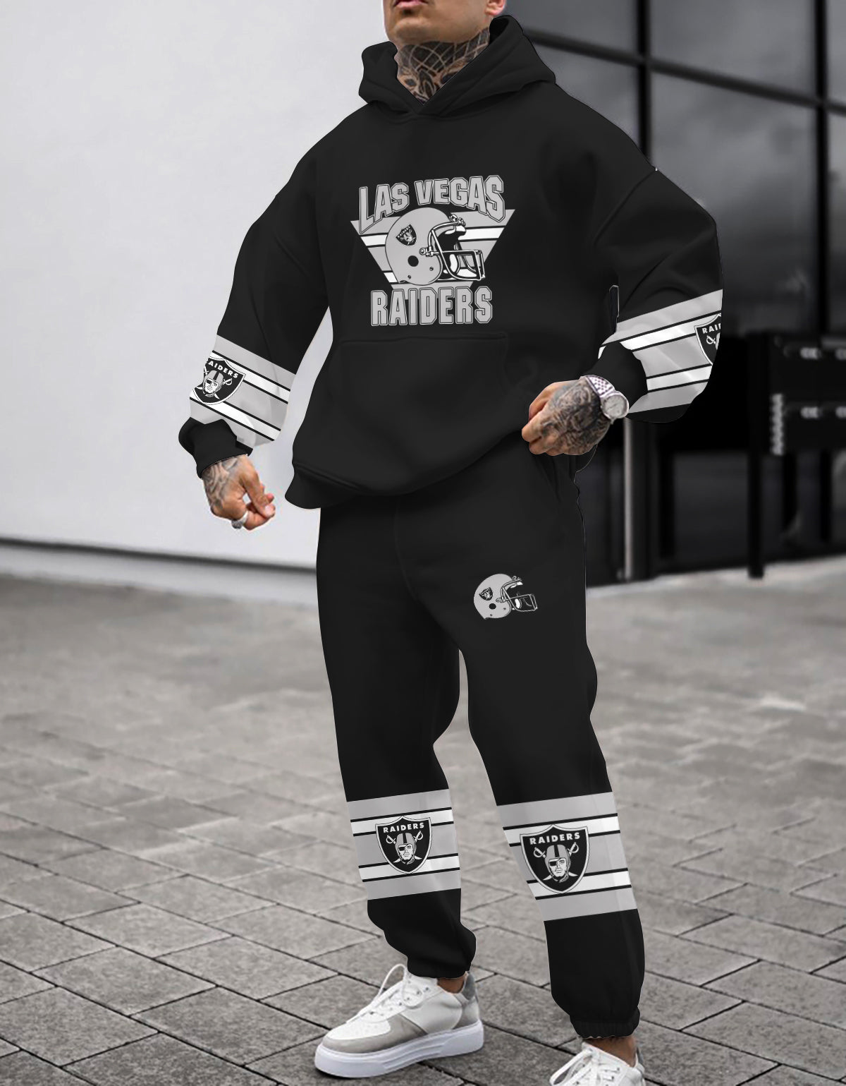 Las Vegas Raiders 3D Printed Pullover Hoodie And Sweatpant 2pcs Tracksuits