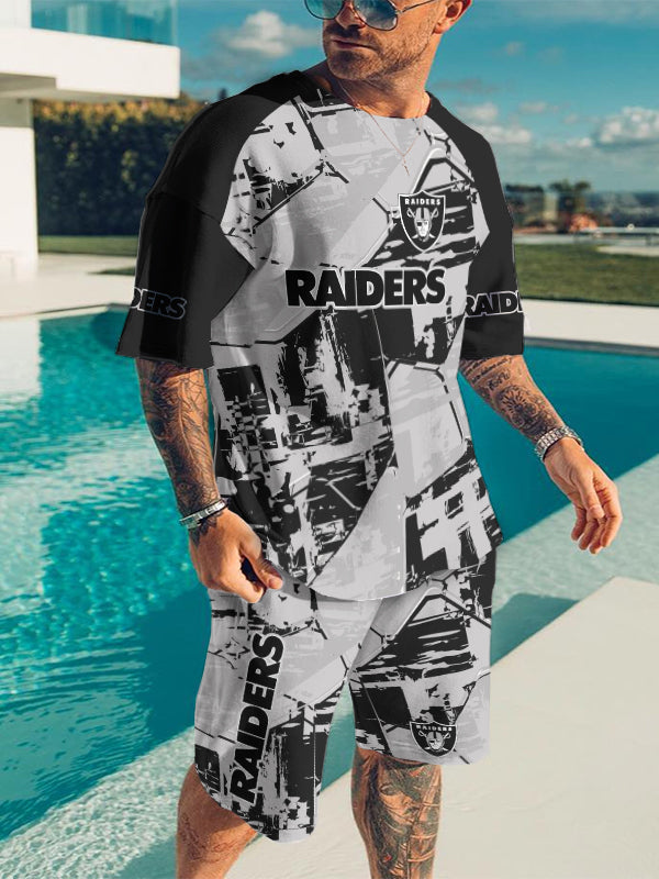 Las Vegas Raiders Limited Edition Top And Shorts Two-Piece Suits