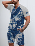 Indianapolis Colts Limited Edition ZIP Polo Shirt And Shorts Two-Piece Suits