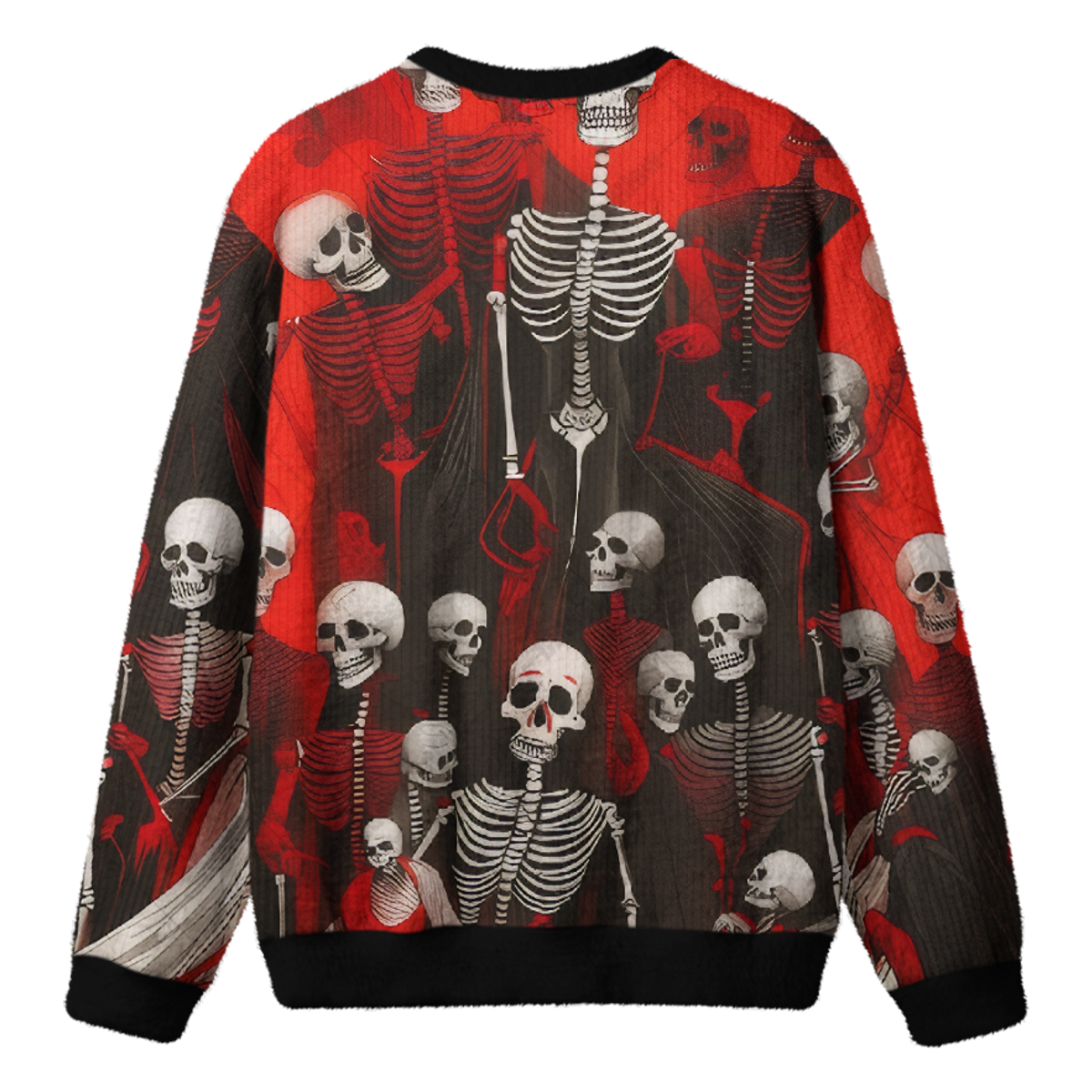 DANCING SKELETONS KNIT SWEATSHIRT — image 2