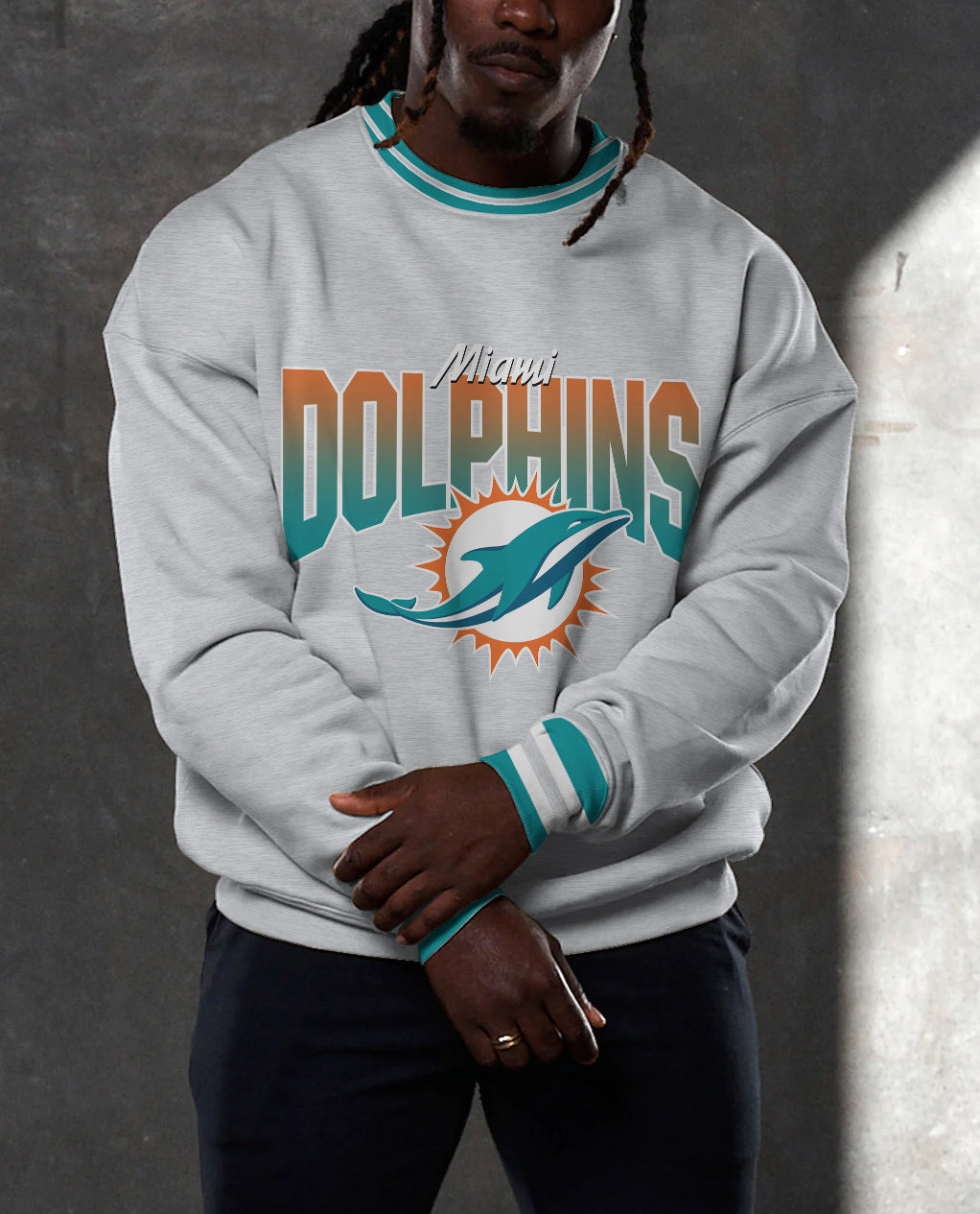 Miami Dolphins 3D Limited Edition Crew Neck sweatshirt
