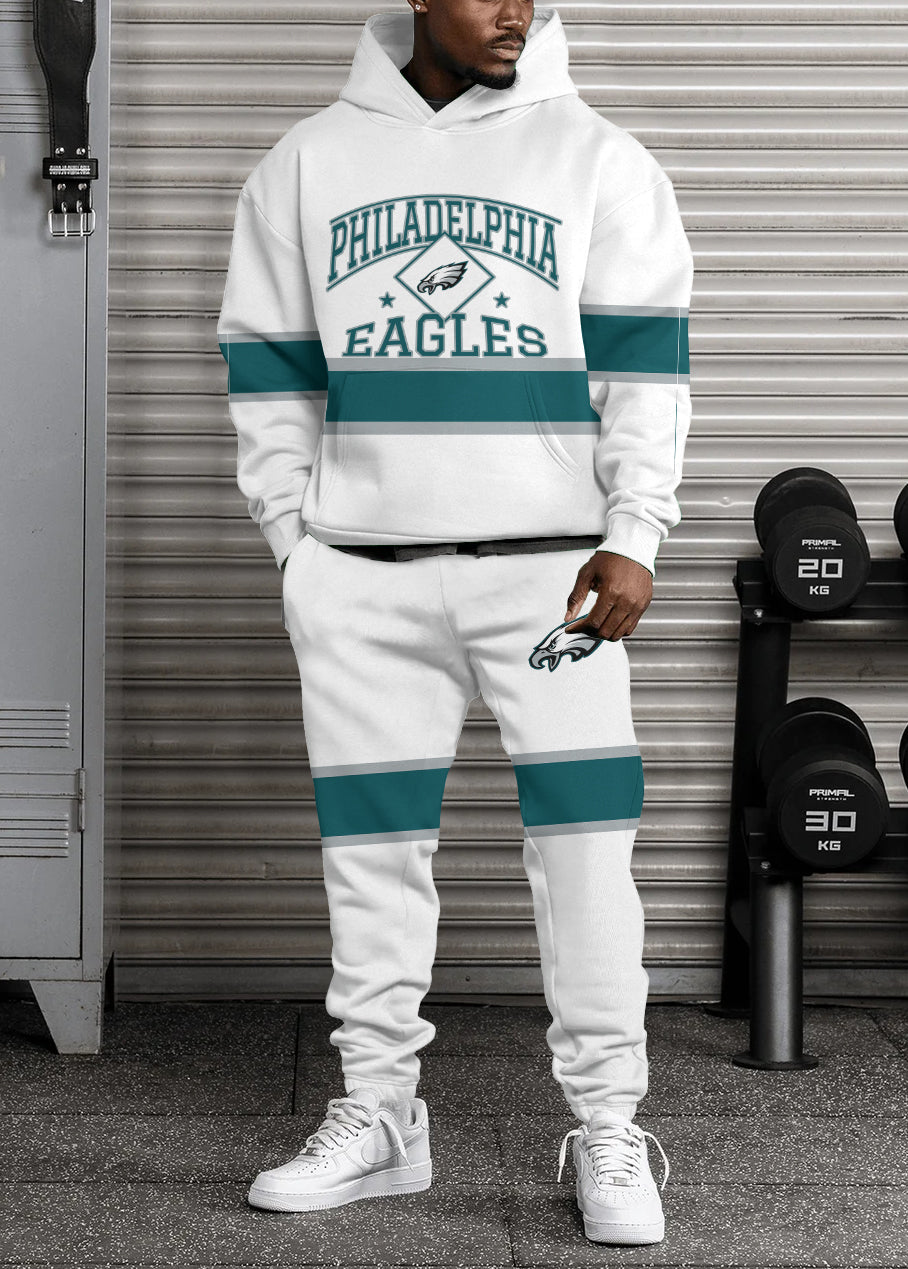 Philadelphia Eagles 3D Printed Pullover Hoodie And Sweatpant 2pcs Tracksuits