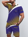 Baltimore Ravens Limited Edition ZIP Polo Shirt And Shorts Two-Piece Suits
