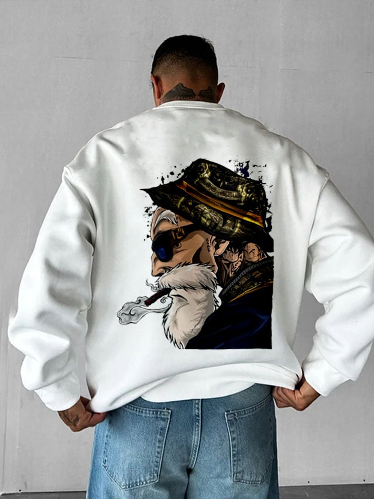 Men's Printed Crew Neck Sweatshirt