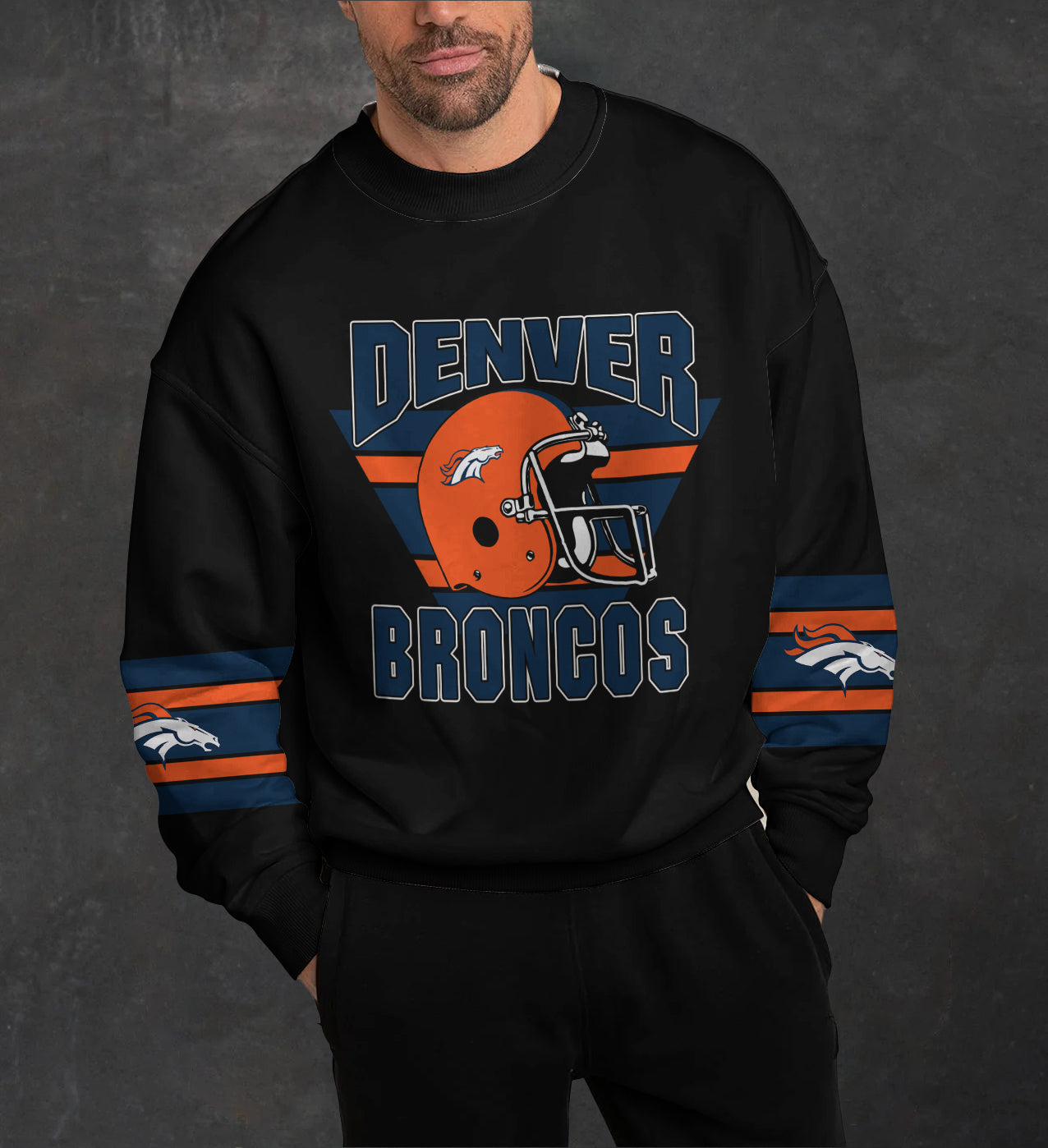 Denver Broncos 3D Limited Edition Crew Neck sweatshirt