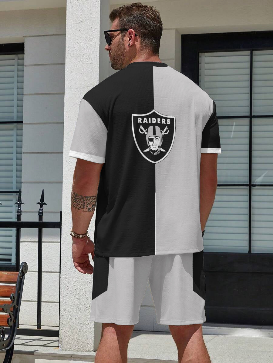 Las Vegas Raiders  Limited Edition Top And Shorts Two-Piece Suits
