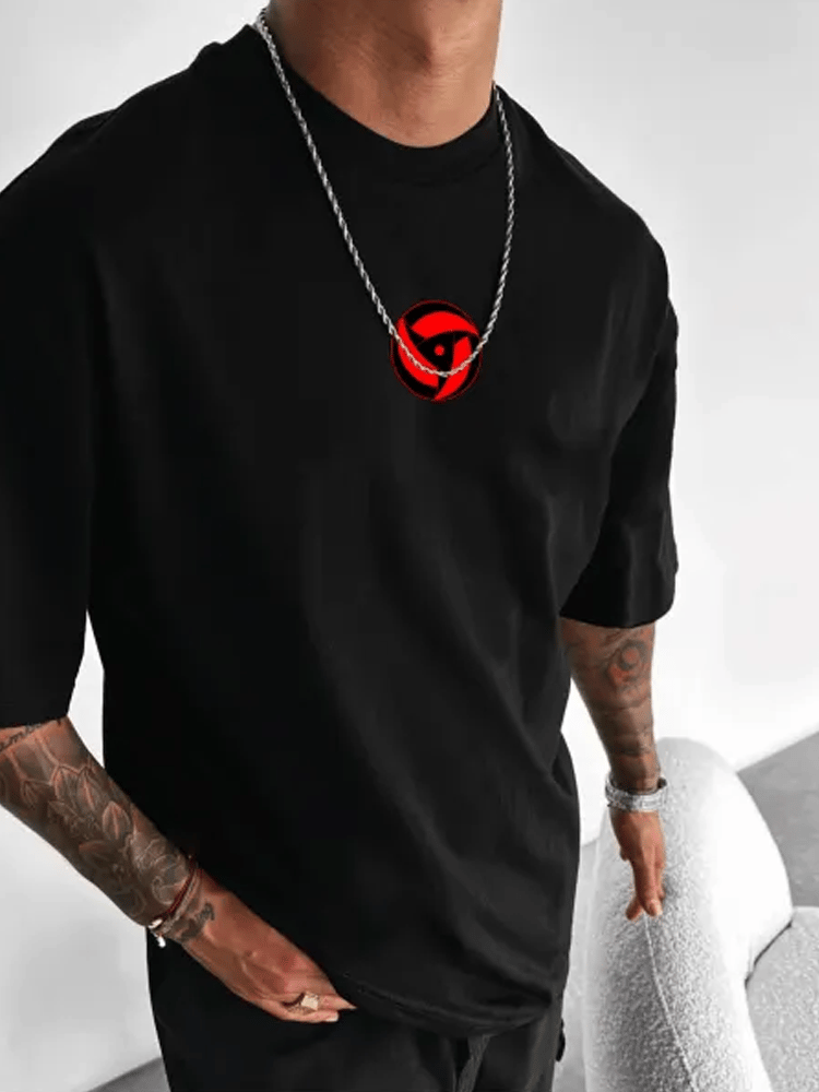 Men's   skull short-sleeved T-shirt