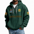 FIFA 2026 South Africa Printed Waffle Quarter Zip Football Fan Hoodie