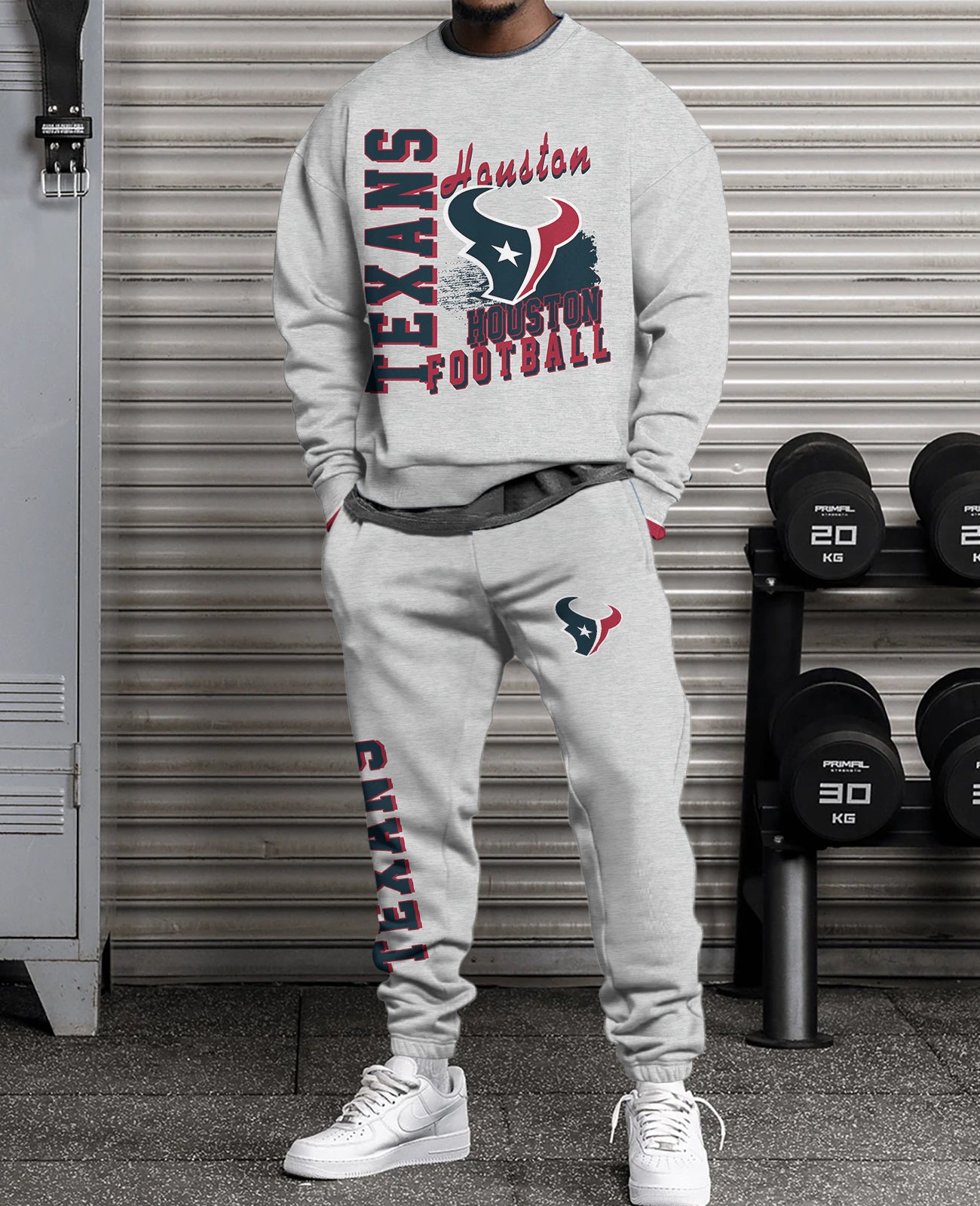 Houston Texans   3D sweatsuit and sweatpants 2 piece outfits