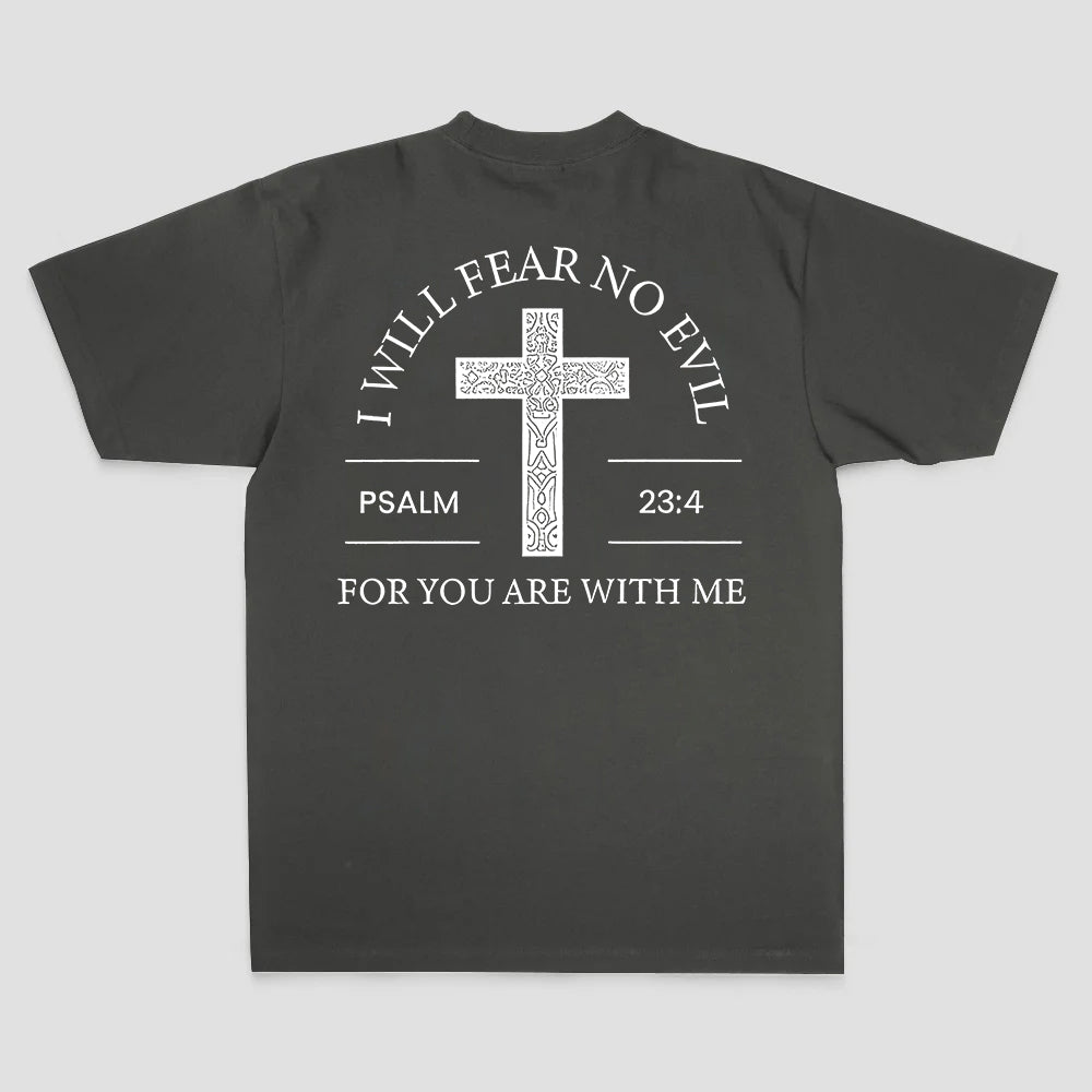 I Will Fear No Evil Printed Men's T-shirt