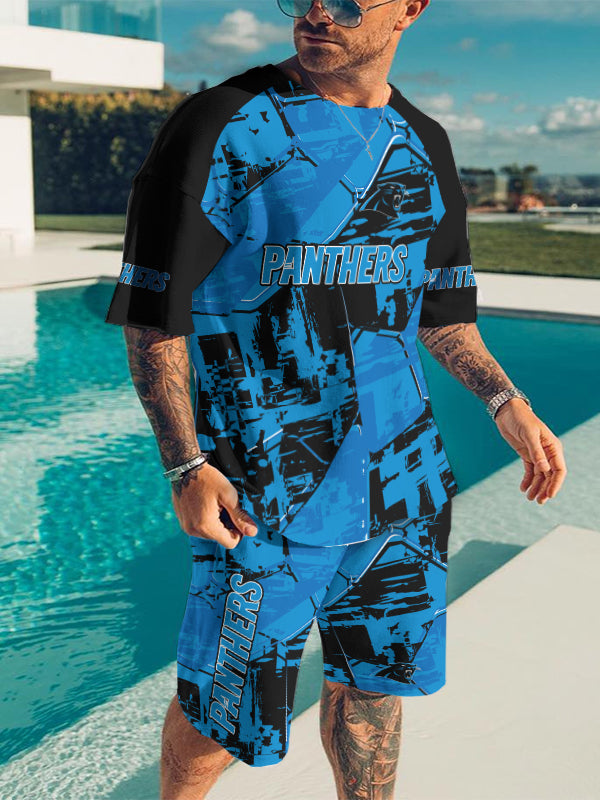 Carolina Panthers Limited Edition Top And Shorts Two-Piece Suits