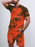 Cleveland Browns Limited Edition ZIP Polo Shirt And Shorts Two-Piece Suits
